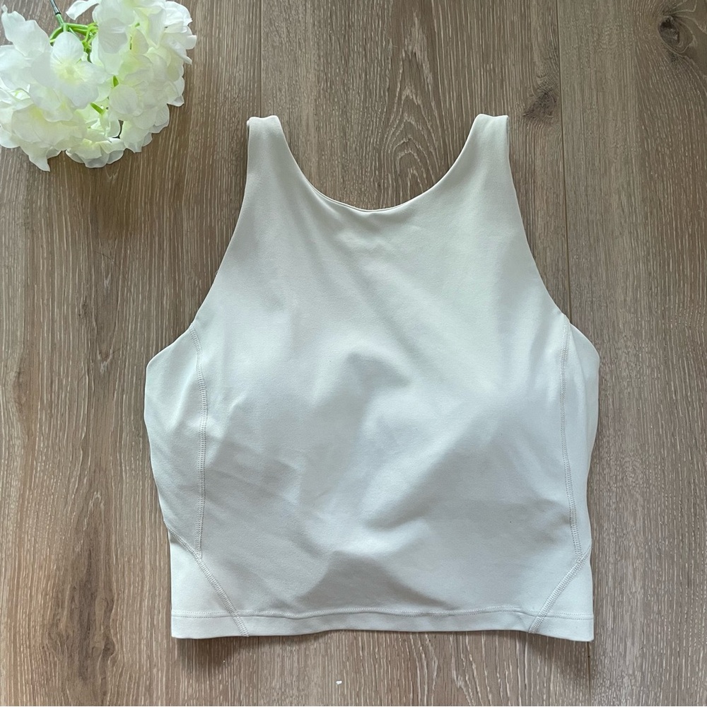 Lululemon Align High Neck Tank Top , Natural Ivory, Size 6